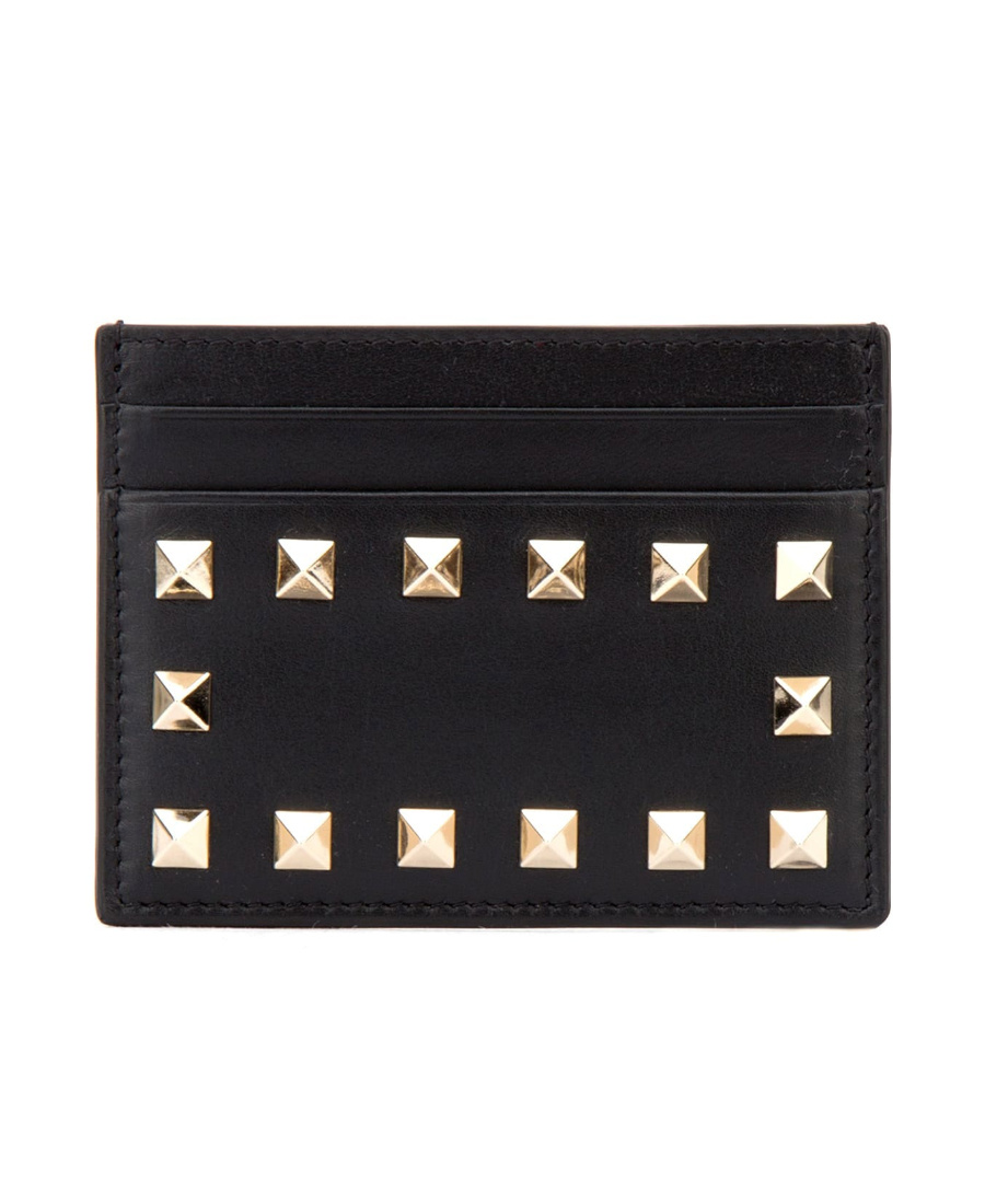 VALENTINO GARAVANI ROCKSTUD DETAIL CARDHOLDER 