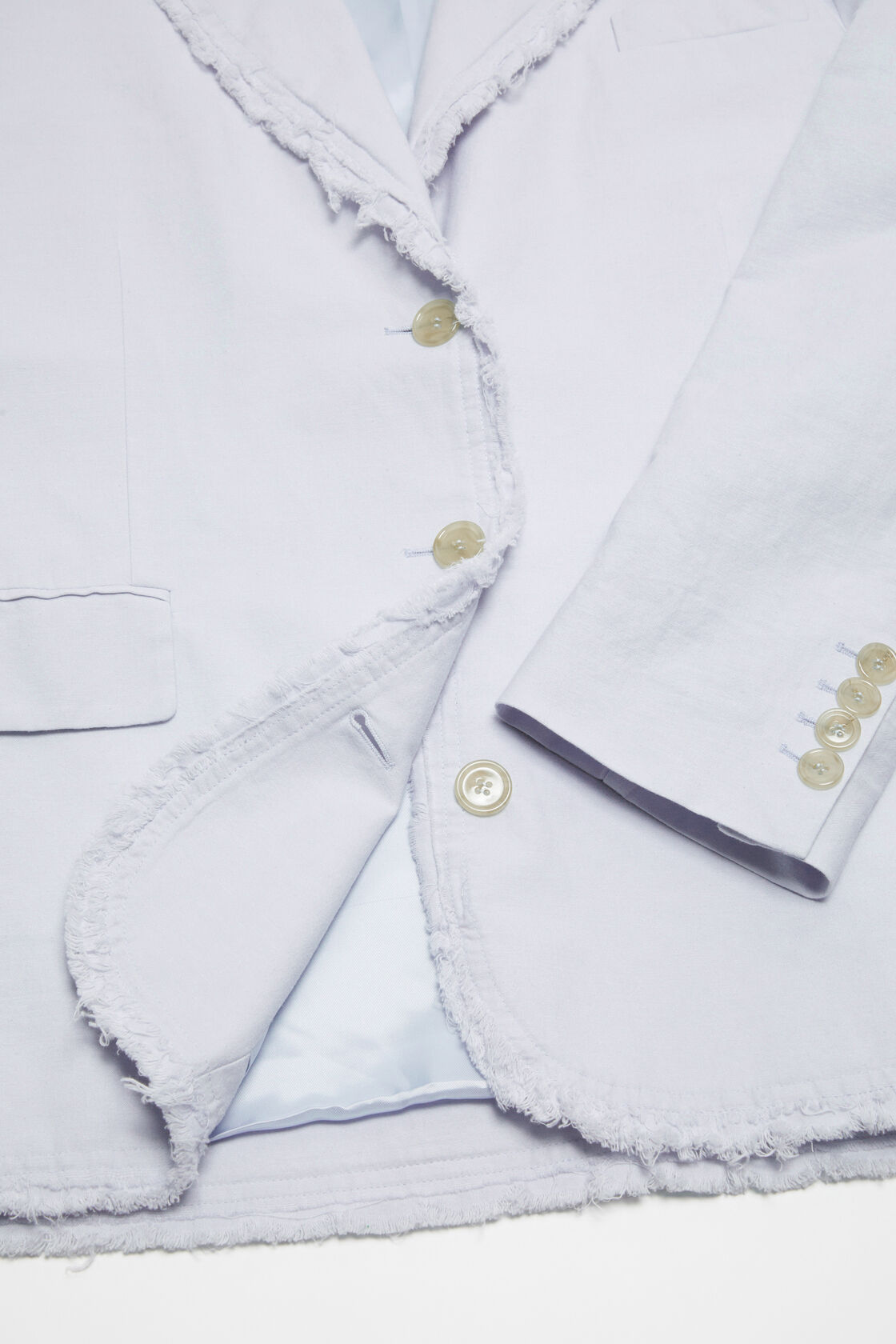 Acne Studios Single-breasted Blazer In White