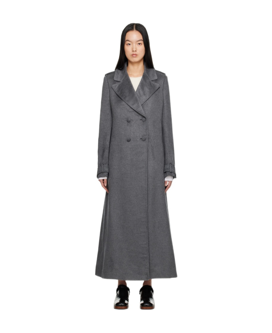 Gabriela Hearst Long-sleeved Coat In Black