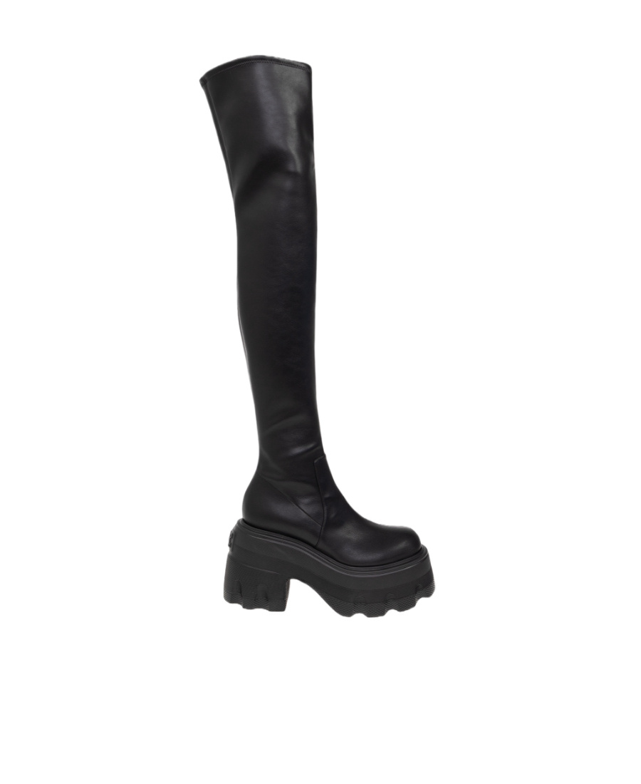 Casadei Thigh-high Platform Boots In Black