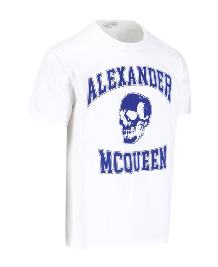 Alexander Mcqueen T-shirt Varsity In White