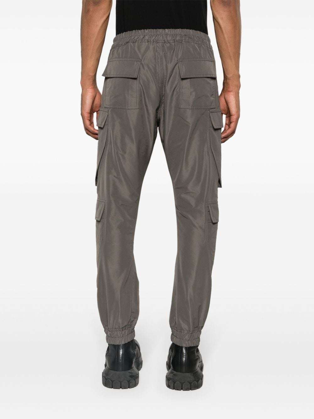 Rick Owens Mastodon Megacargo Tapered Trousers In Black