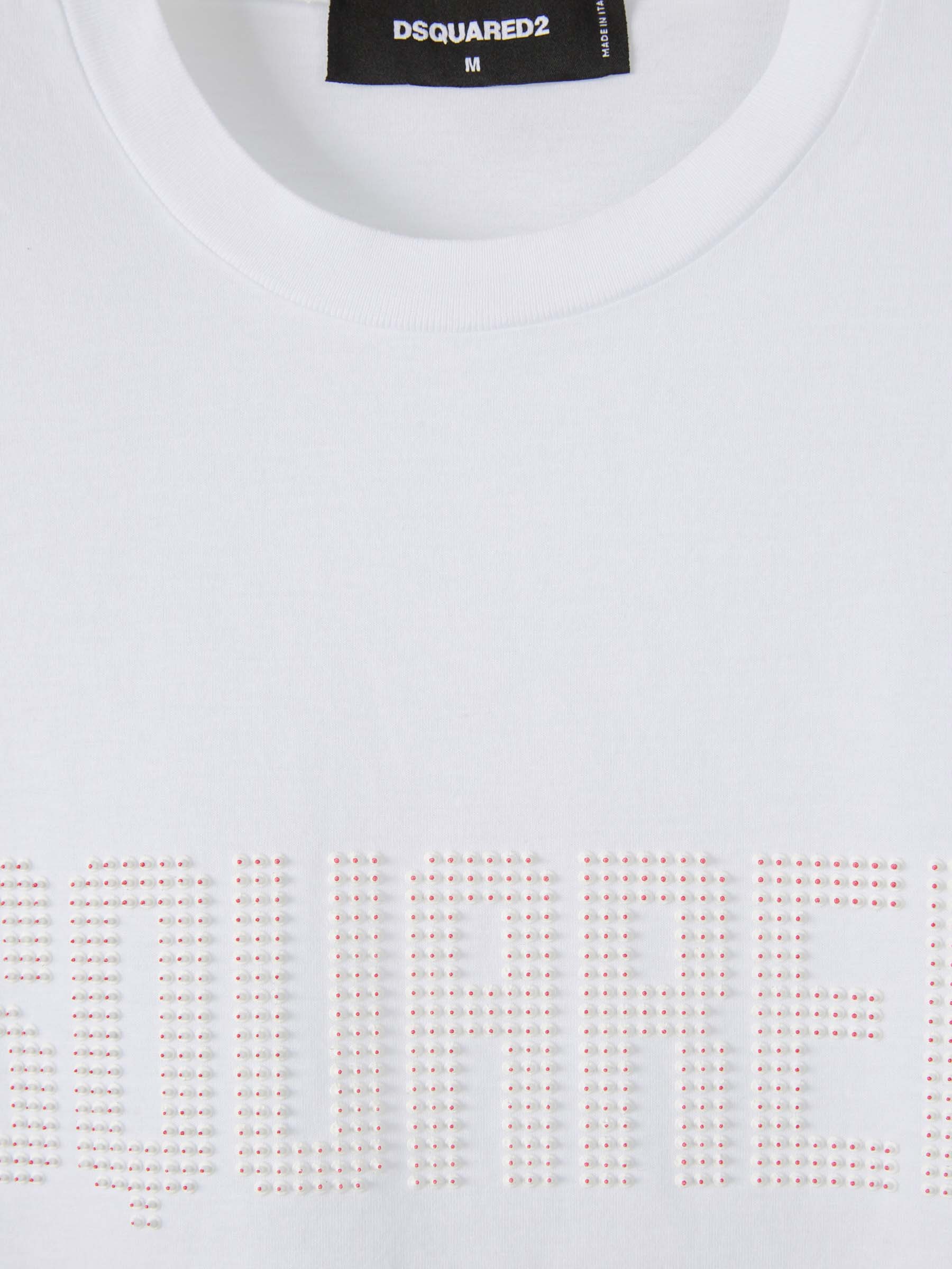 Dsquared2 Relaxed-fit Short-sleeved T-shirt With Bold Logo In White