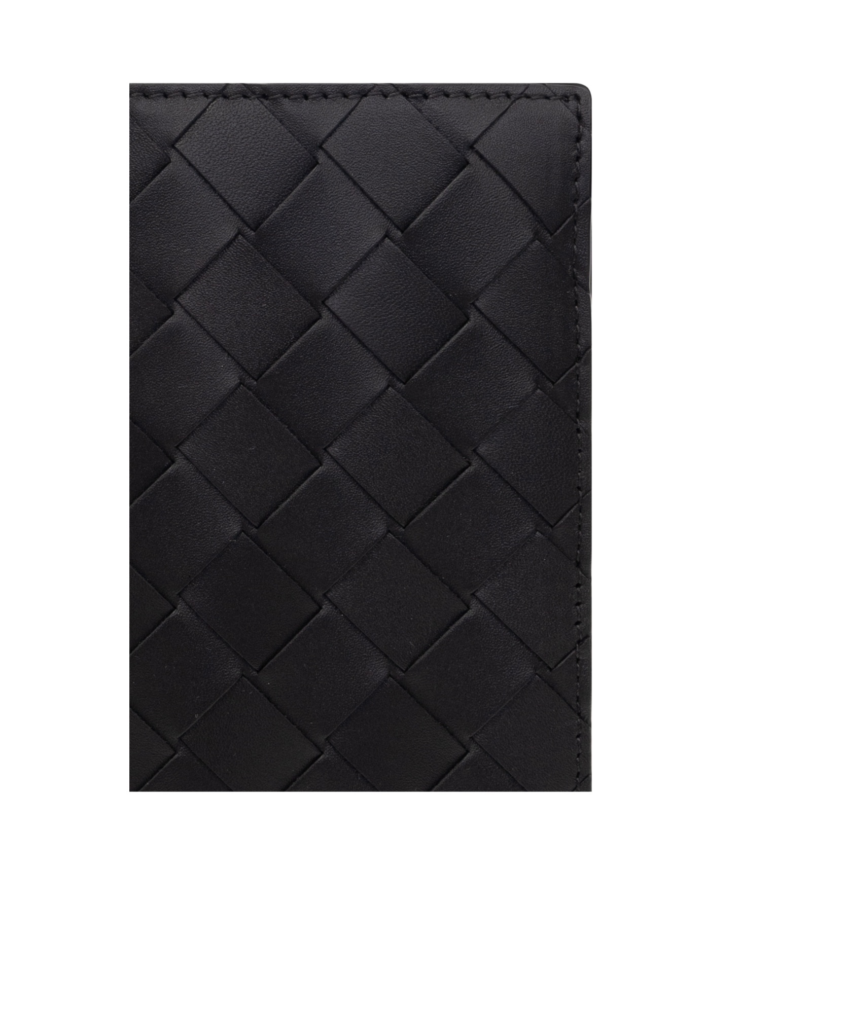 Bottega Veneta Intrecciato Medium Bi-fold Wallet With L-zip In Black