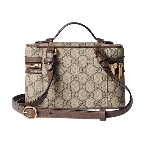 Gucci Ophidia Series Super Mini Shoulder Backpack In Brown