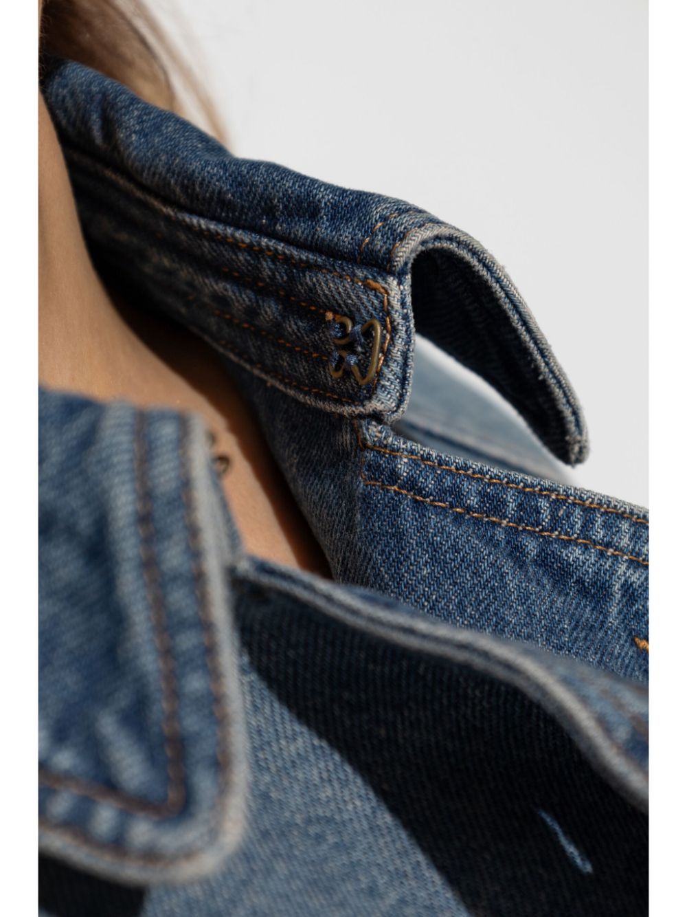 Isabel Marant Brekka Cotton Denim Trench Coat In Blue