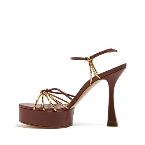 Casadei Logo High-heeled Sandals In Red