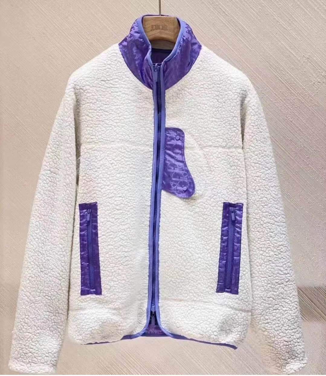 Shop Dior Double-sided Zipper Casual Jacket In White