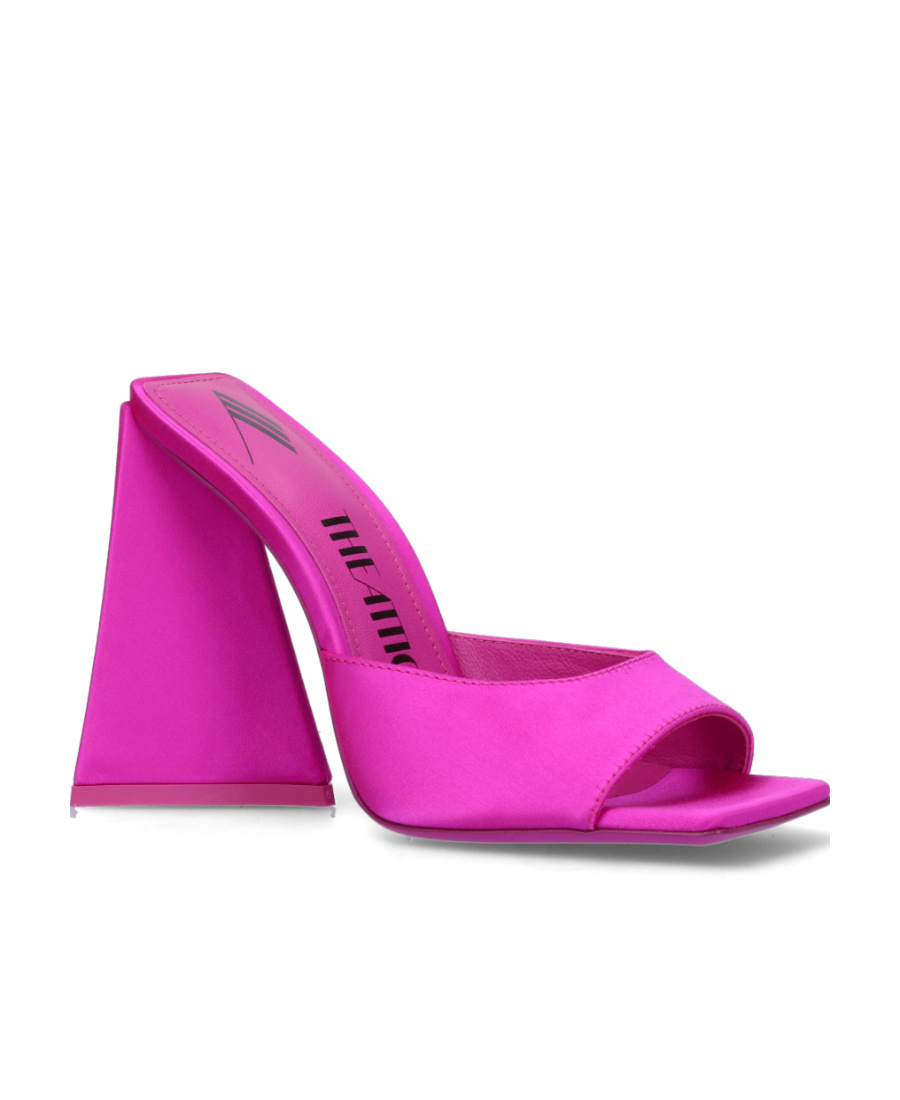 Attico Devon 115mm Satin Finish Sandals In Pink
