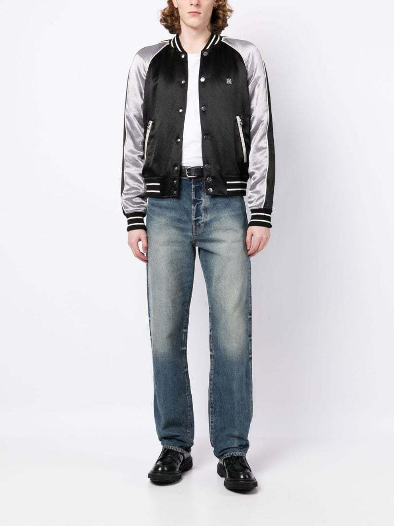 Kenzo Stonewashed Straight-leg Jeans In Blue