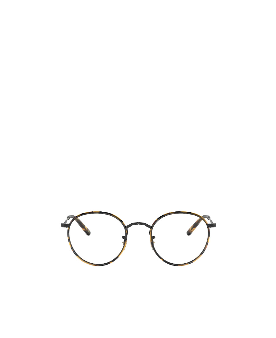 Oliver Peoples Carling Round Glasses In Brown