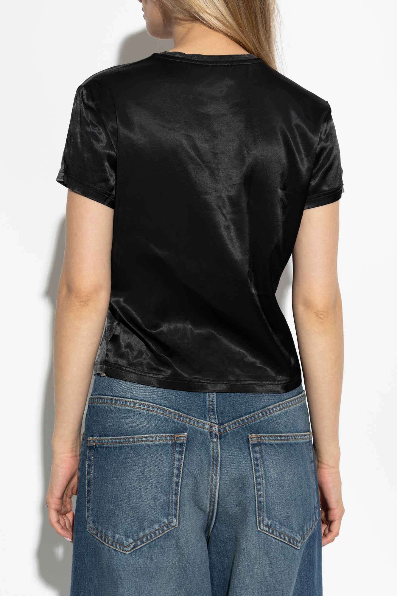 Shop Diesel T-mezzo T-shirt In Black