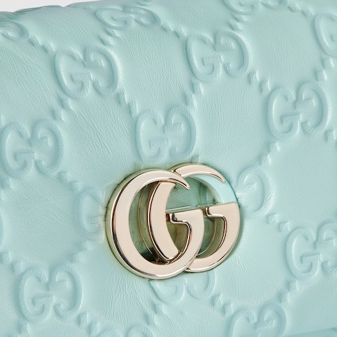 Gucci Gg Milano Small Top Handle Bag In Blue