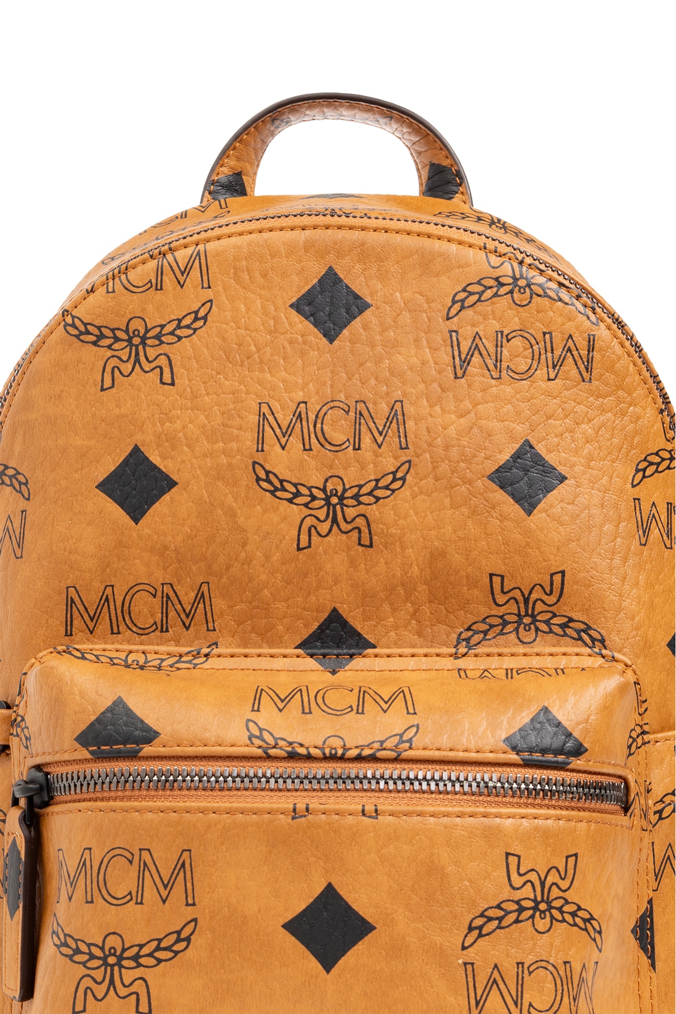 Mcm Small Stark Backpack In Brown