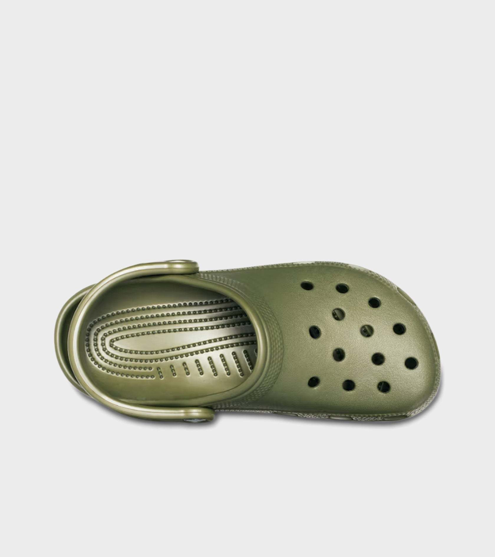Crocs Perforated Heel-strap Clog In Green