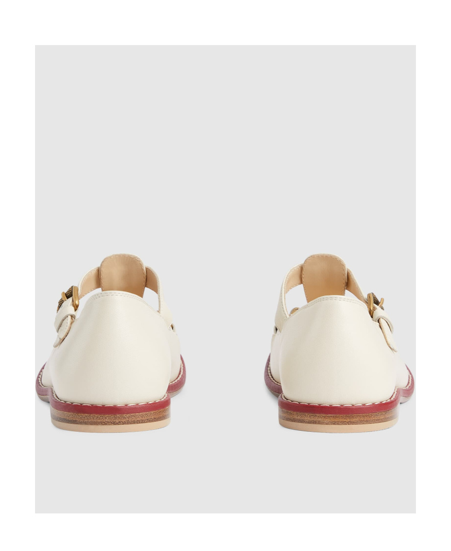 Gucci Children's Loafer With Horsebit In White