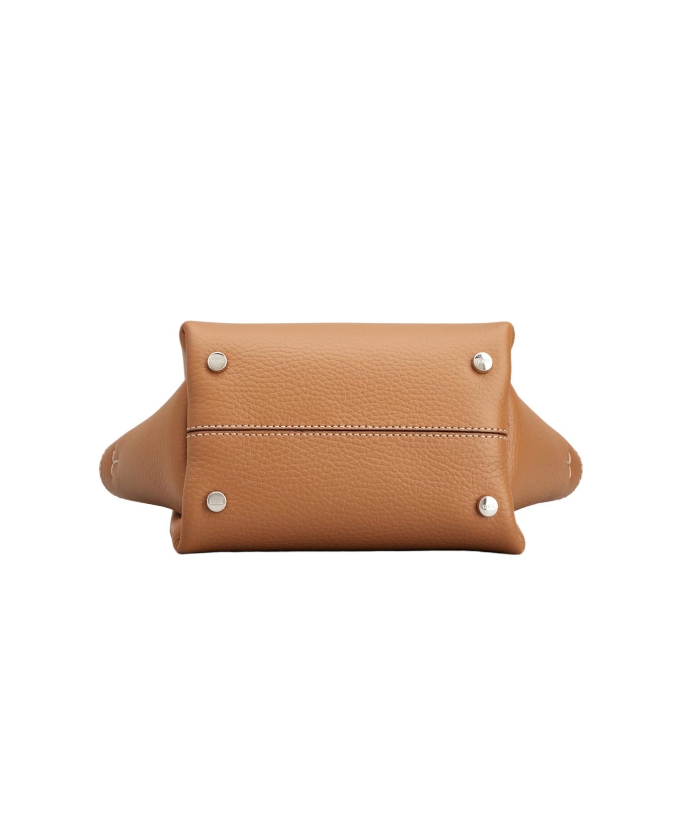 Tod's Logo Charm Tote Bag In Brown