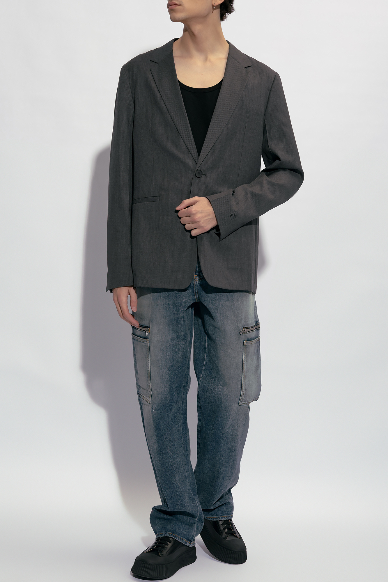 Givenchy Single-breasted Tailored Blazer In Black