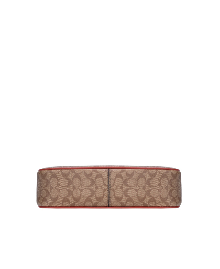Coach Logo Hand-held Bag In Brown