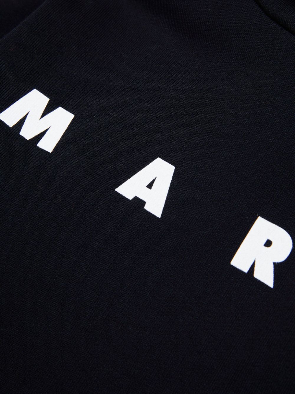 Marni Logo-print Hoodie In Black