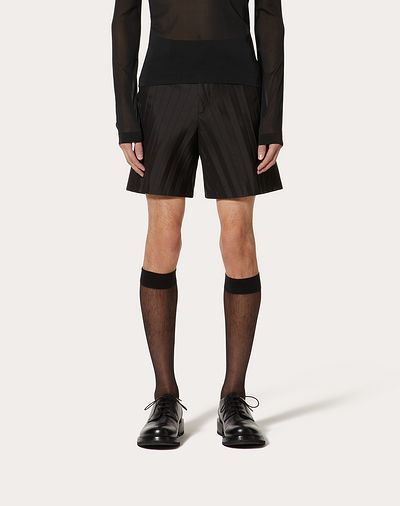 VALENTINO VALENTINO PLEATED ABOVE-KNEE LENGTH SHORTS