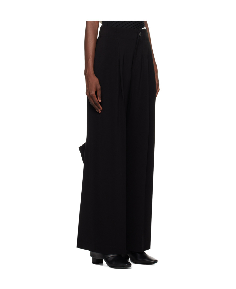 Issey Miyake Square One Casual Pants In Black