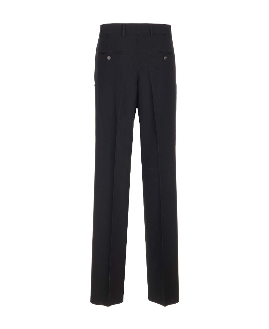 Sportmax Pants In Virgin Wool Blend In Black