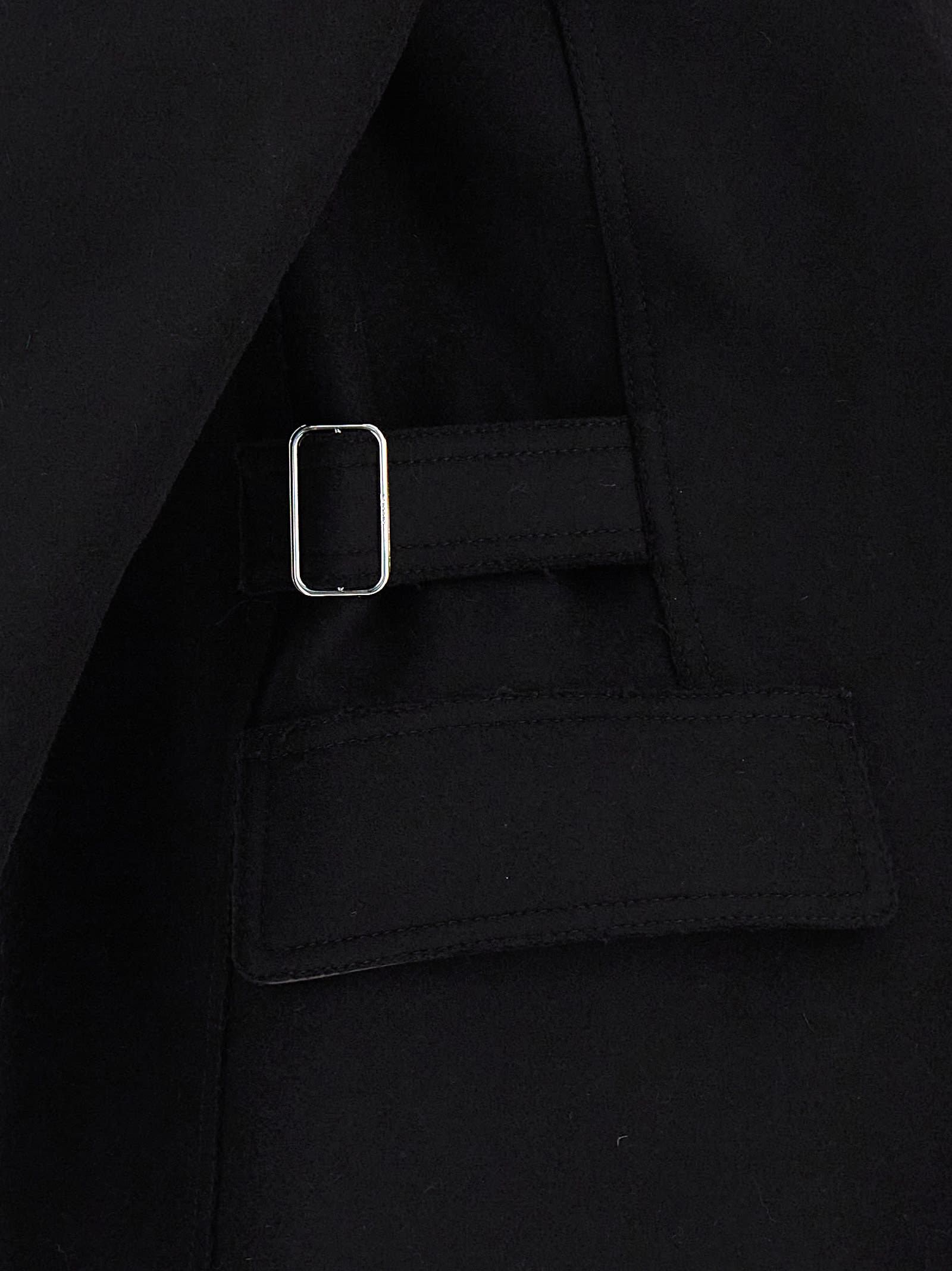 Lanvin Caban Pour Femme In Black