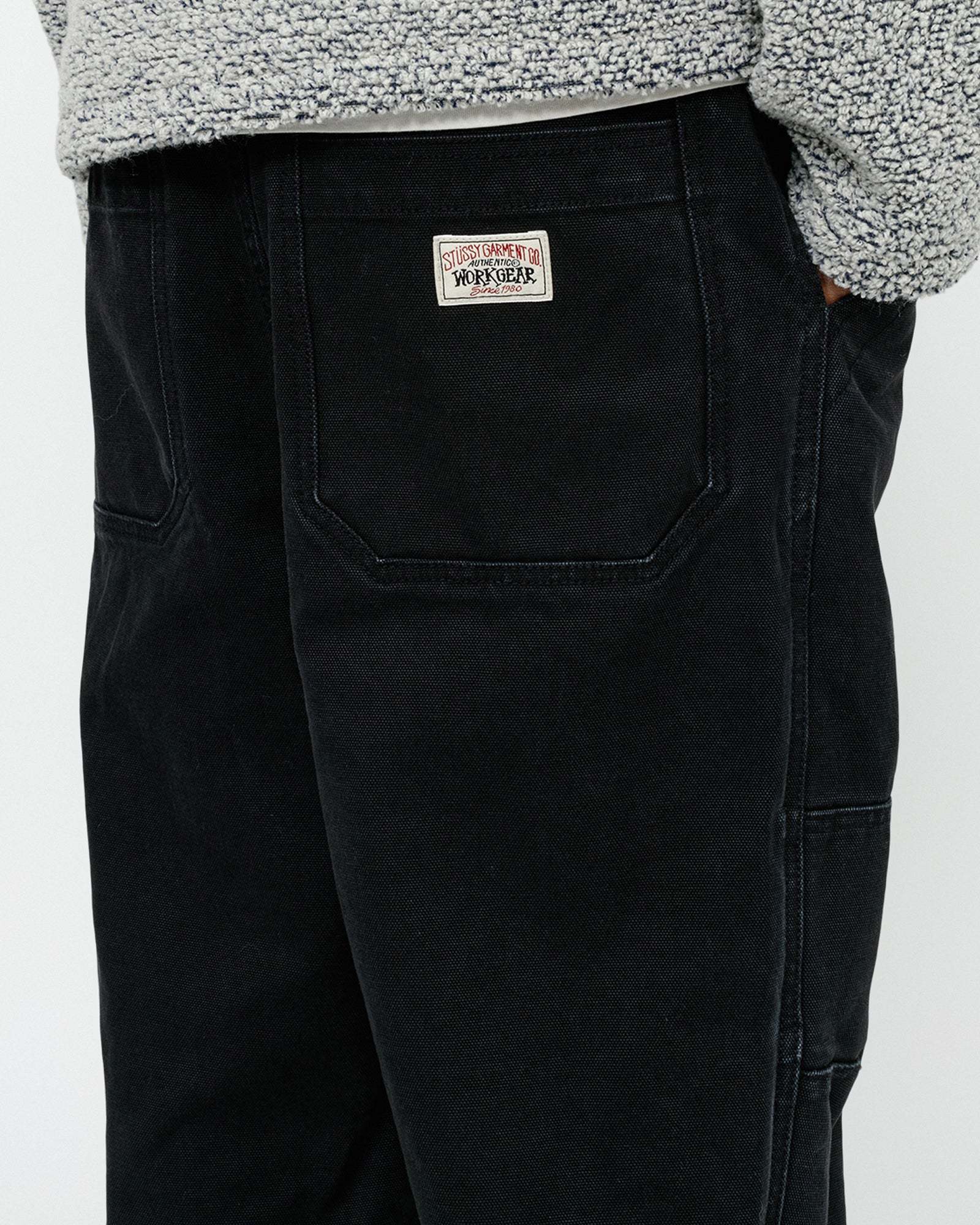 Stussy Belt-loop Trousers In Black