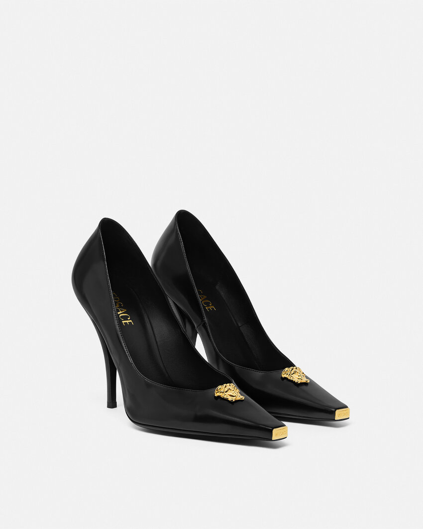 Versace La Medusa High Heels In Black