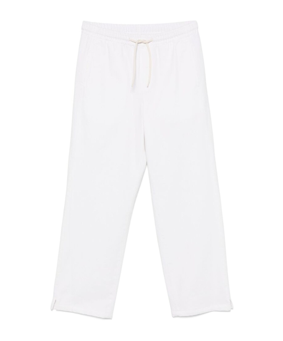 Apc Drawstring Casual Pants In White