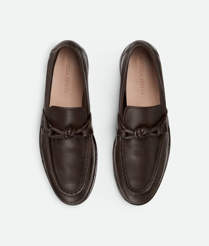 Shop Bottega Veneta Astaire Knotted Loafers In Black