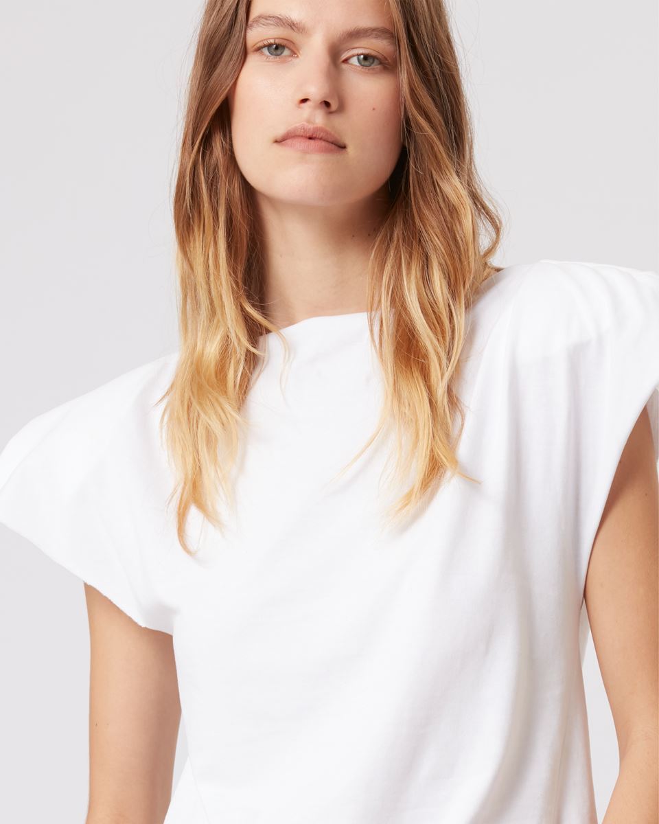 Isabel Marant Sebani Organic Cotton T Shirt In White