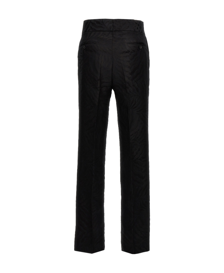 Bally Pressed-crease Tapered-leg Regular-fit Cotton And Wool-blend Trousers In Black