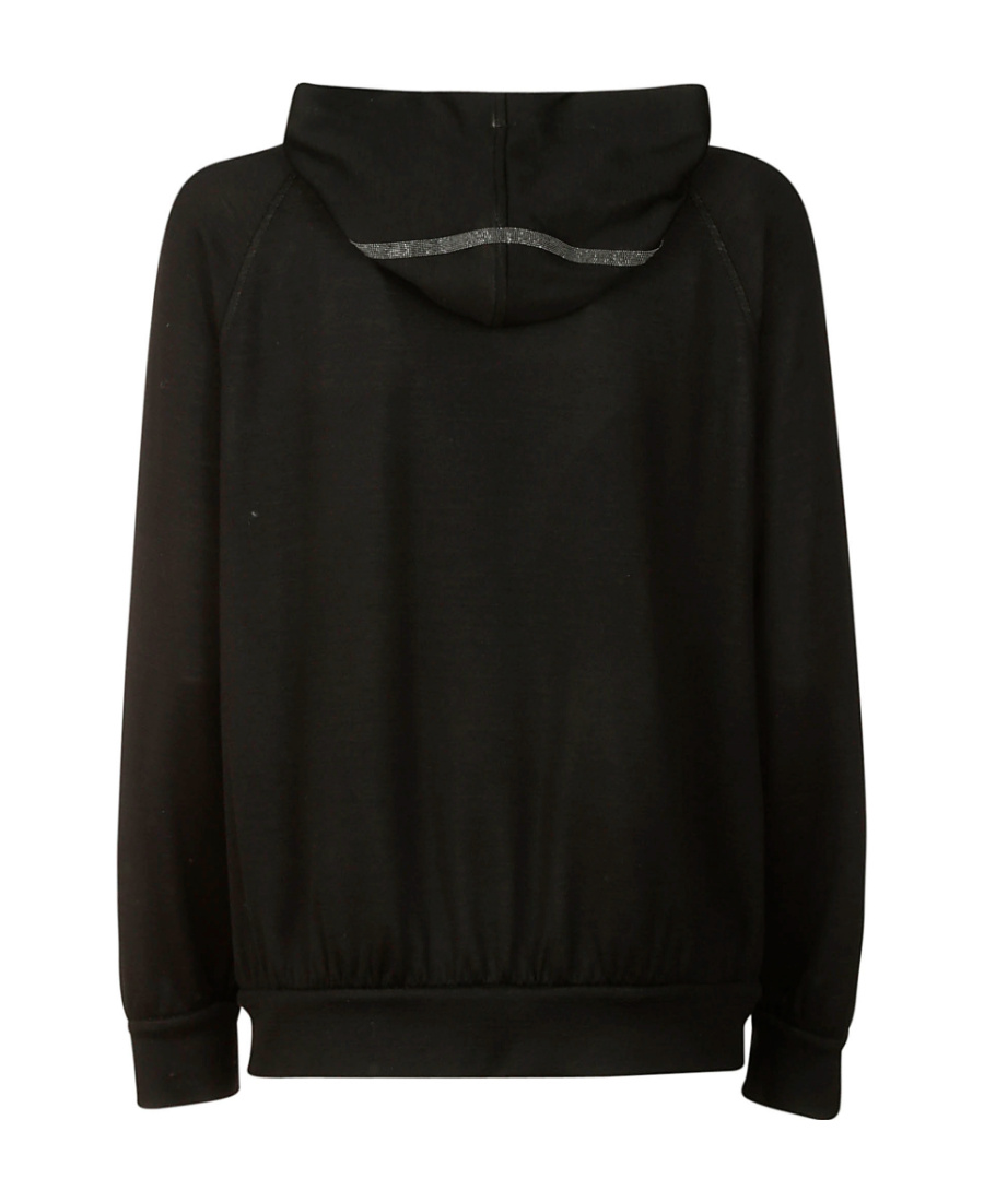 Brunello Cucinelli Bead-detail Hooded Jacket In Black