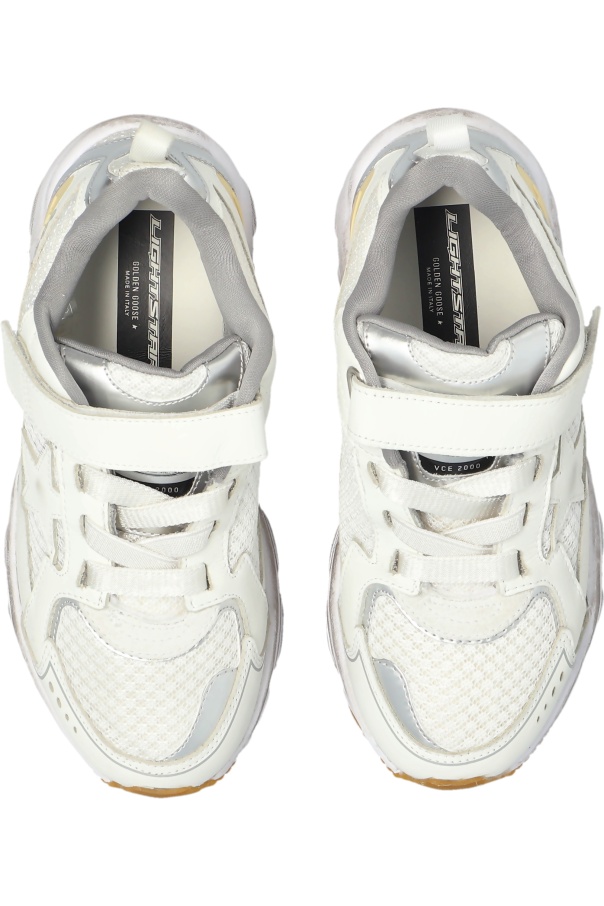 Golden Goose Round-toe Low-top Sneakers In White