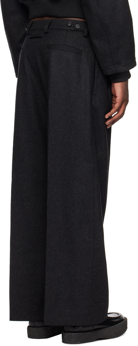 Jean Paul Gaultier Wide-leg Tailored Trousers In Black