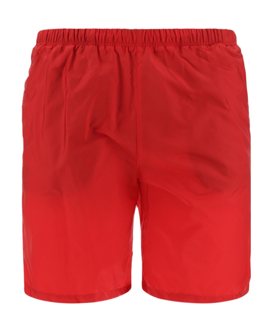 Prada Logo-print Swim Shorts In Red