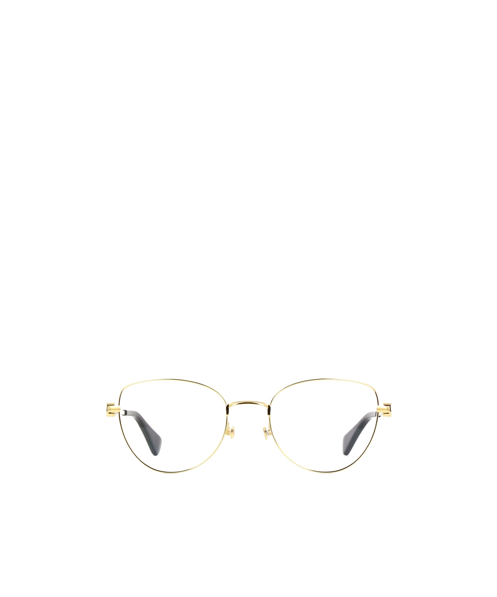 Shop Cartier Logo Plaque Butterfly Frame Glasses In Nude