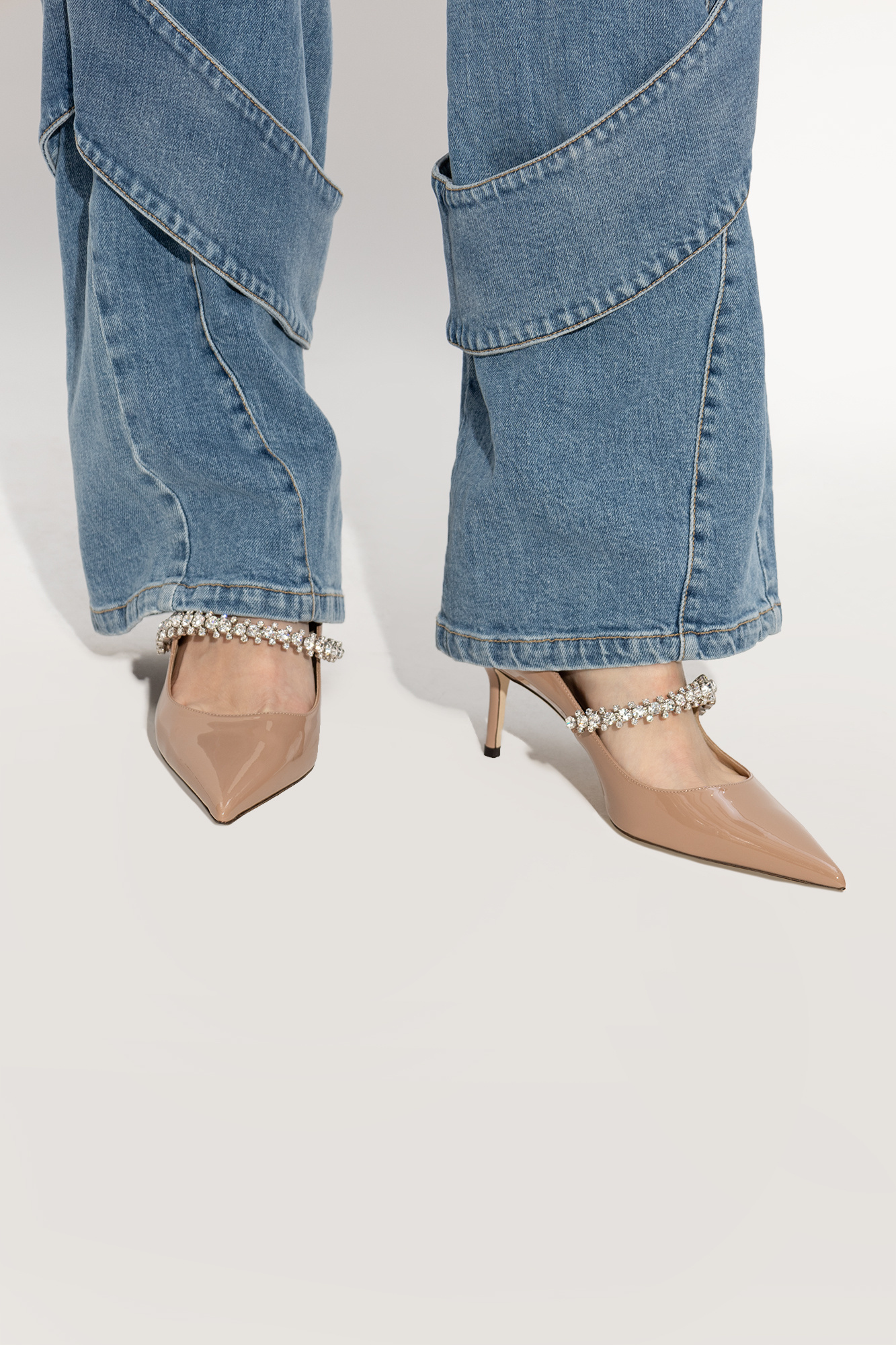 Jimmy Choo Bing Pump 65 In Nude