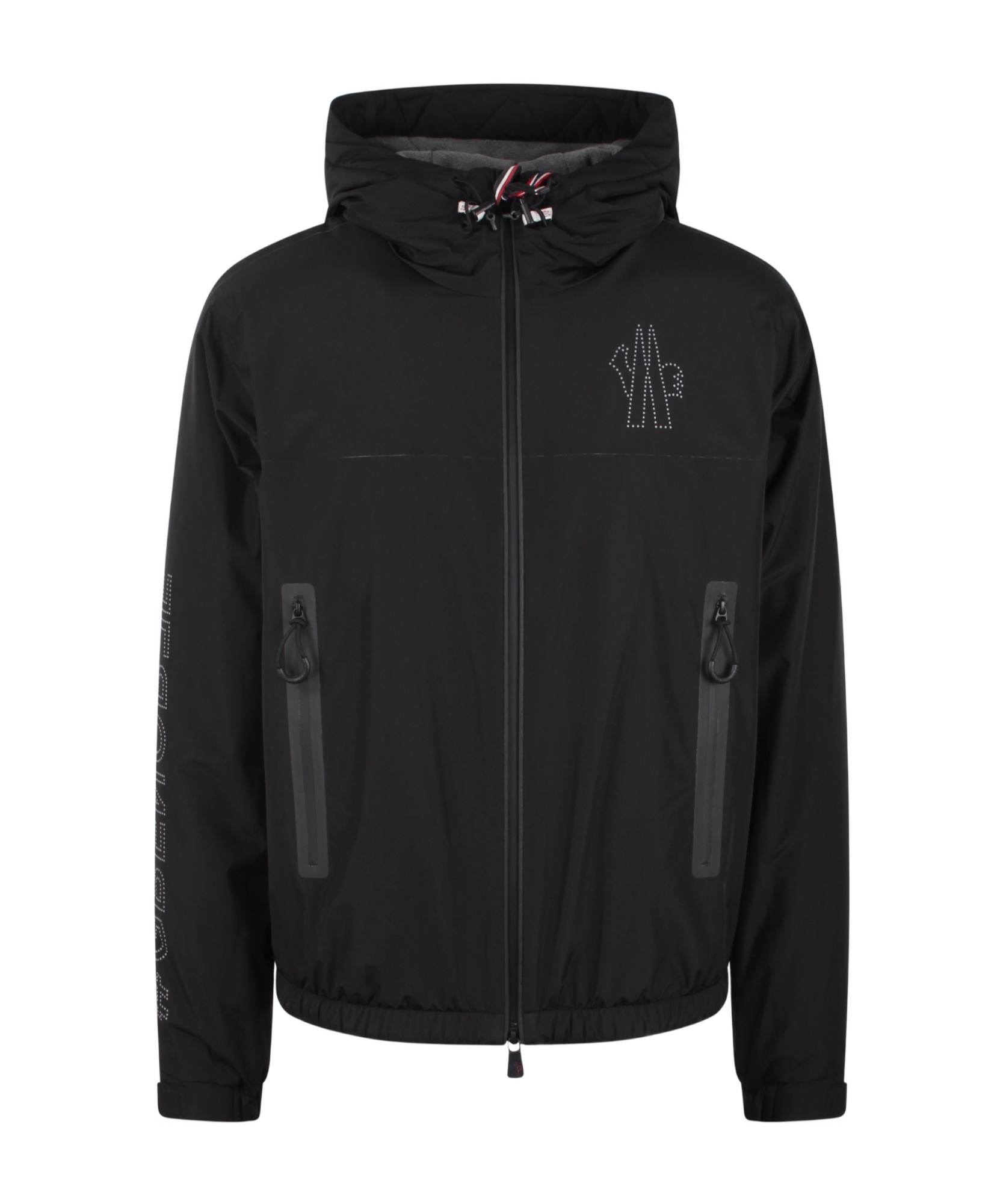 Moncler Padded Technical Poplin Jacket For Outdoor Activities In Black