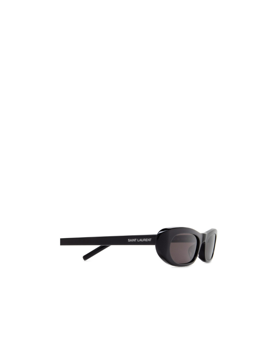 Saint Laurent Sl 557 Elongated Cat-eye Sunglasses In Black