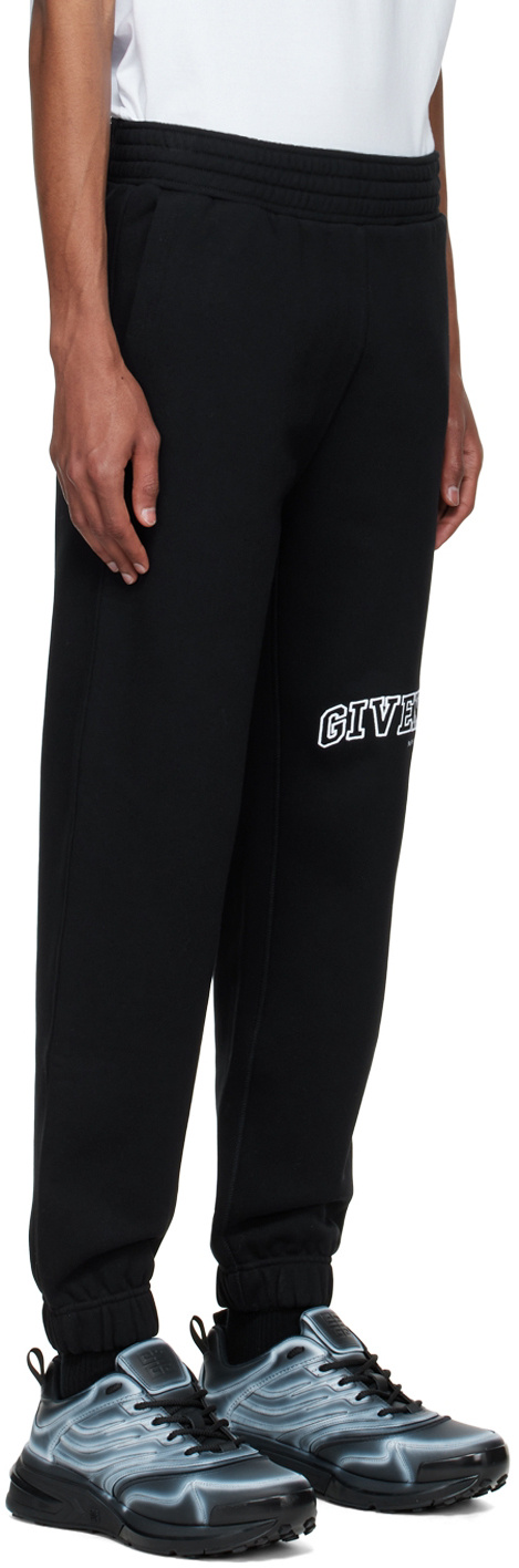 Givenchy Logo-embroidered Tapered Sweatpants In Black