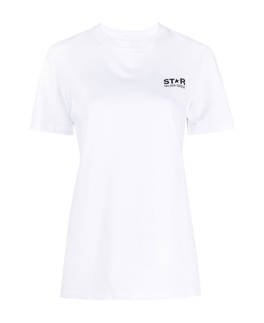 Golden Goose Item O-neck Short-sleeved T-shirt In White