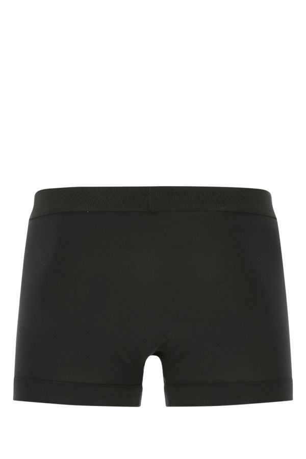 Tom Ford Mens Black Logo-embroidered Cotton-blend Jersey Boxers In Black