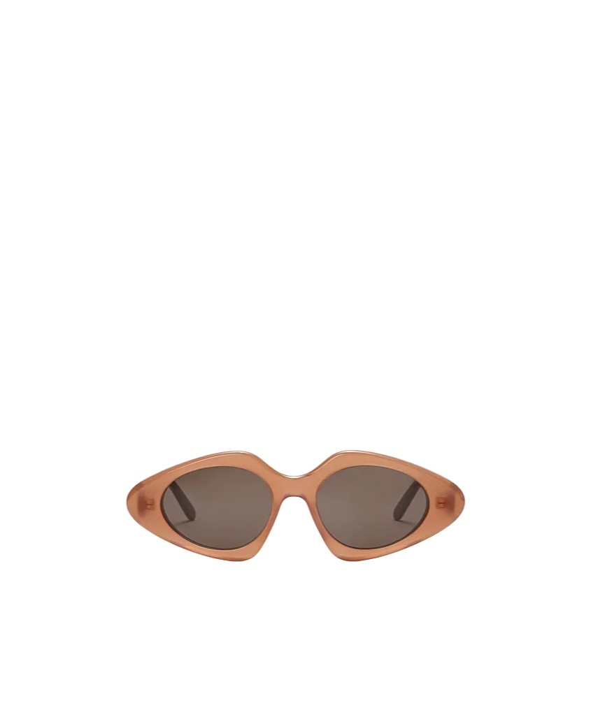 Loewe Triangle Slim Sunglasses In Brown
