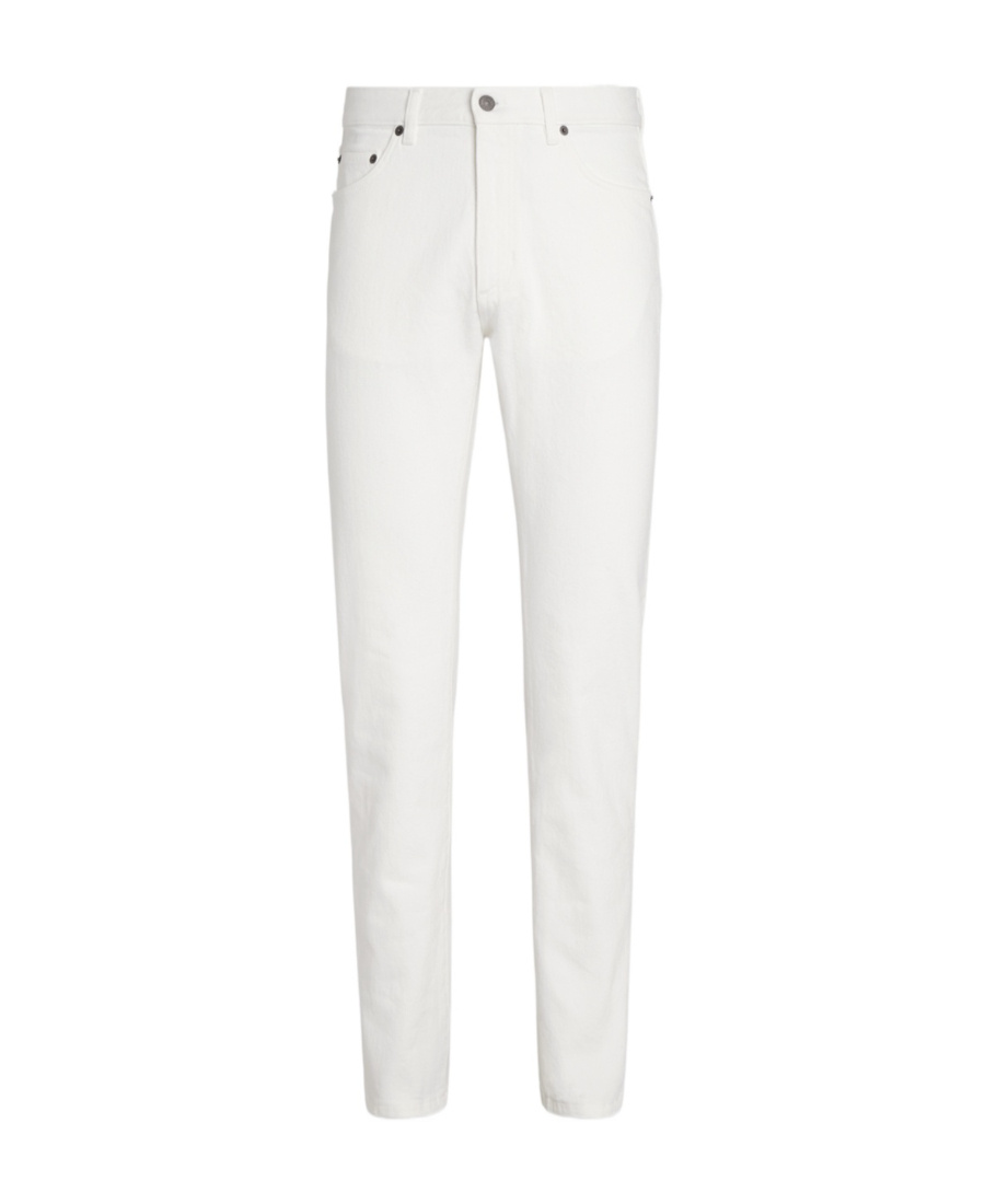 Zegna Roccia Mid-rise Slim Jeans In White