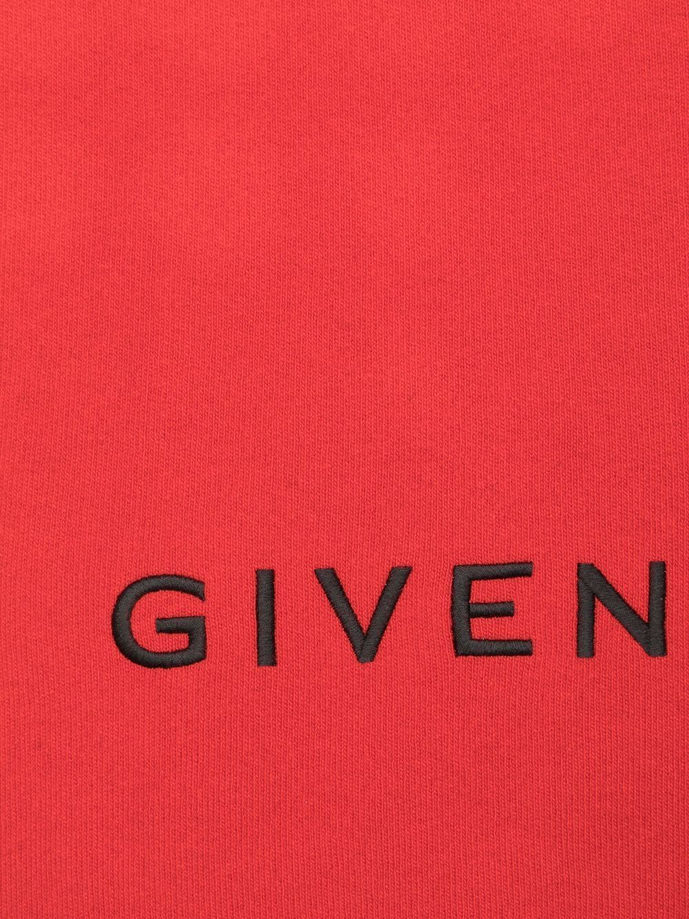 Givenchy 4g-motif Logo-embroidered Scarf In Red