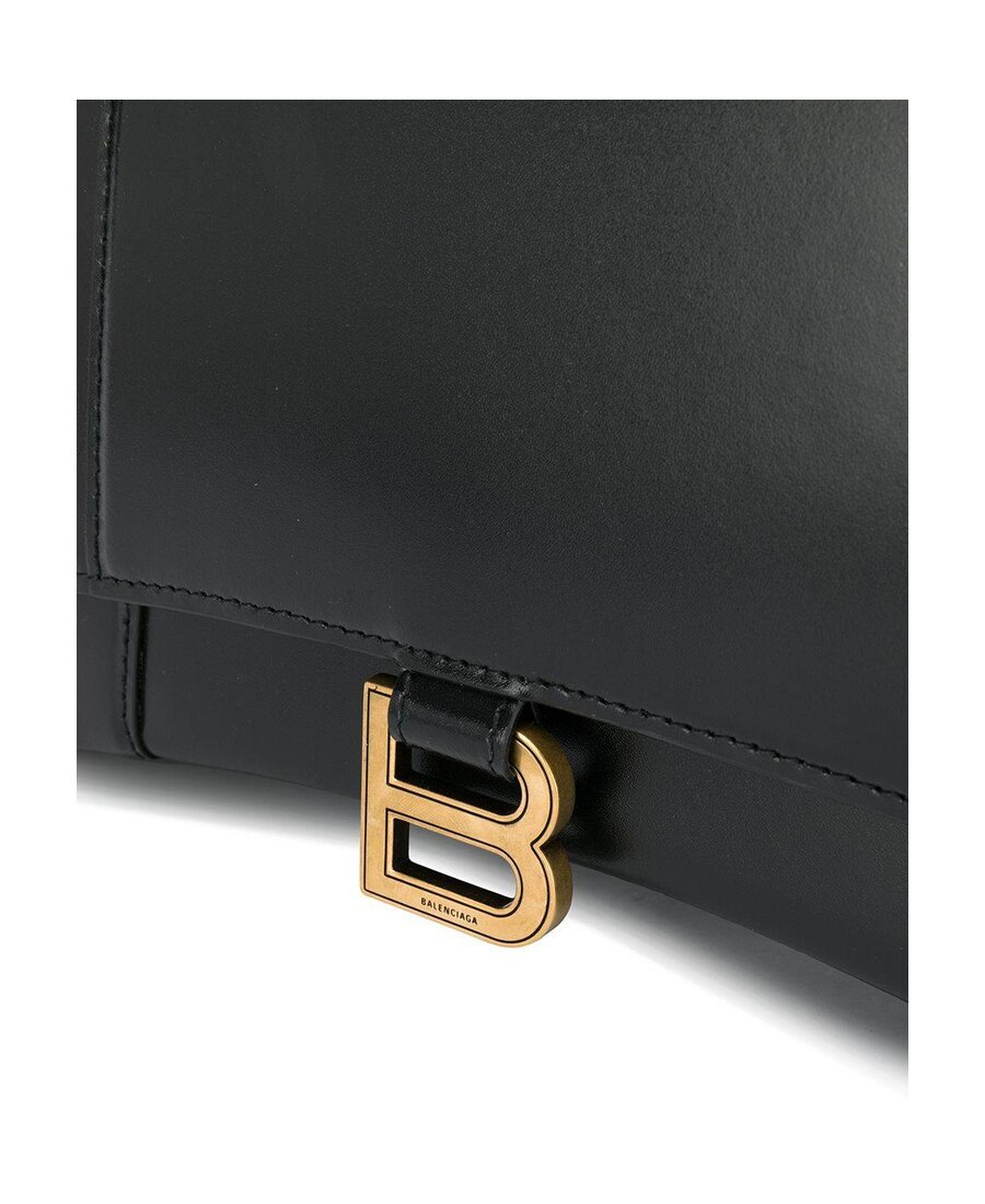 Balenciaga Medium Hourglass Tote Bag In Black