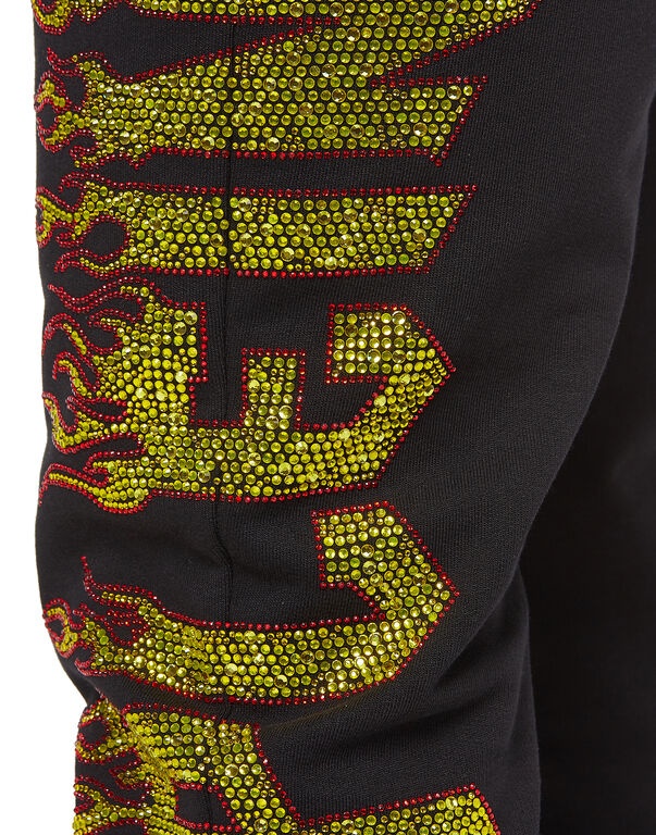 Philipp Plein Plush Sweatpants In Black